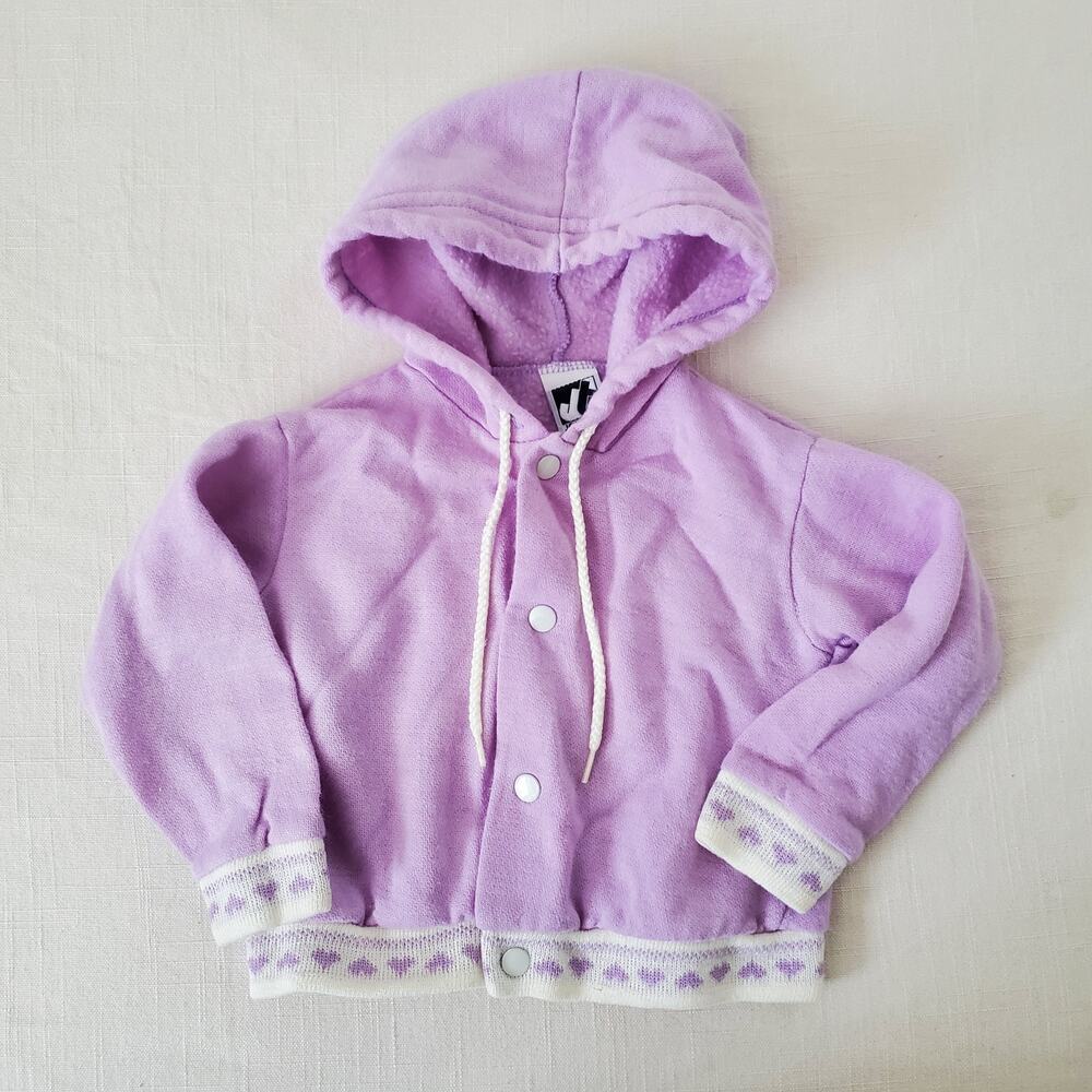 Vintage Lavender Heart Sweater 12 months
